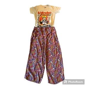 The Loft wide leg crop style